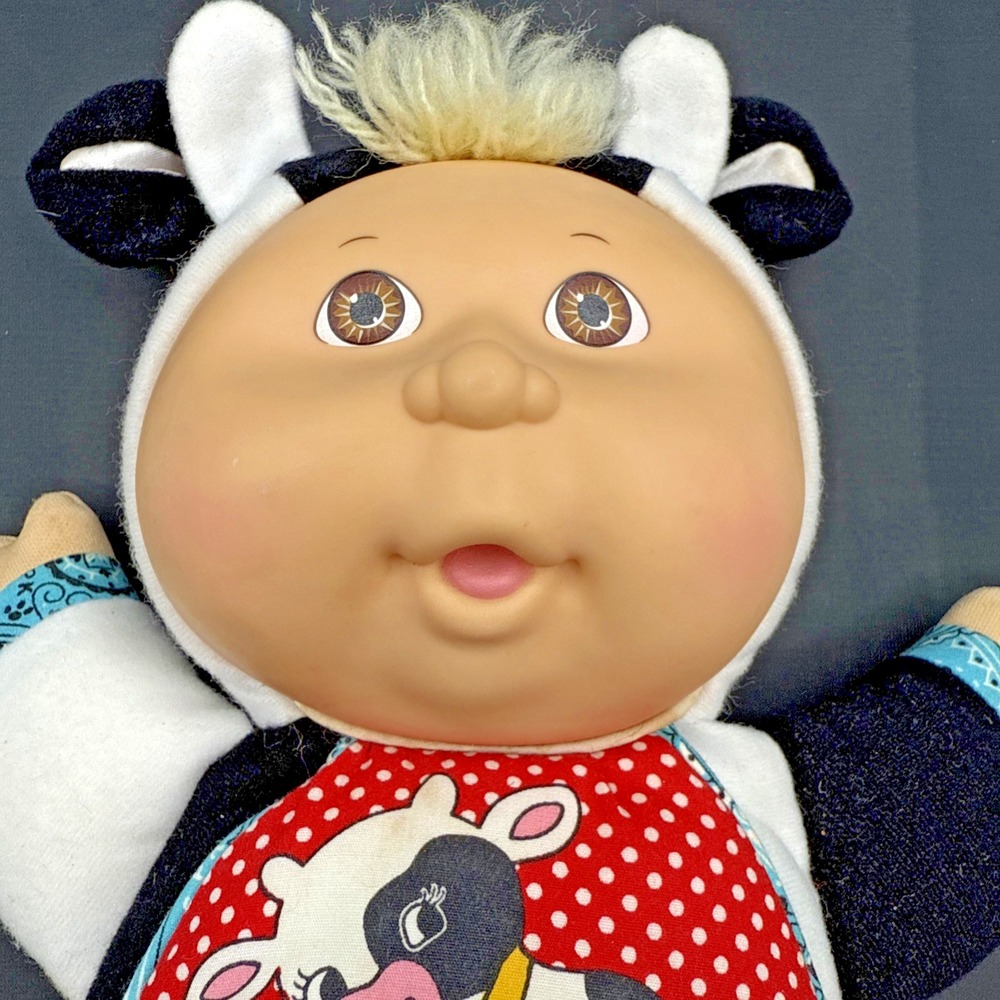 CABBAGE‎ PATCH BABY DOLL Cow Babyland Collection blonde brown eyes - Picture 4 of 9